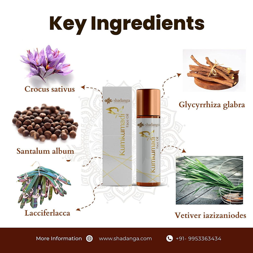 key Ingredients Of Kumkumadi oil