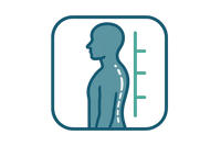Lifestyle and posture correction icon