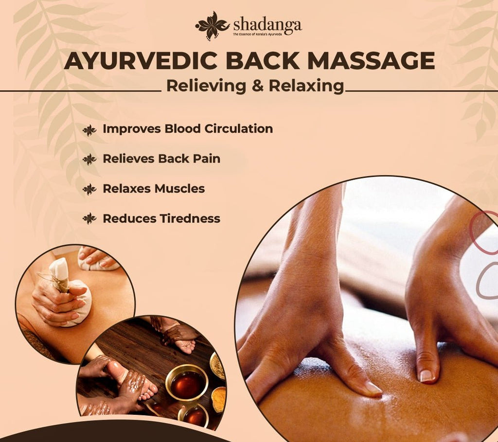 Ayurvedic back massage at shadanga kerala ayurveda centre in gurgaon 